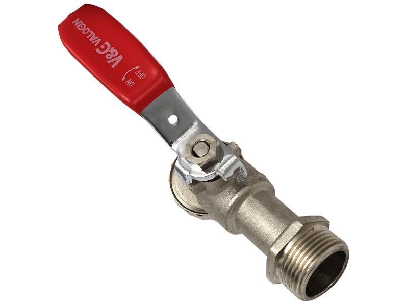 Кран для полива 3/4" V&G Optima красная ручка 18шт. фото