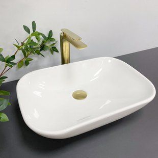 Умивальник (раковина) VBI PAVIA WHITE накладний фото