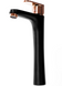 Змішувач для умивальника (раковини) REA MILD BLACK ROSE GOLD високий фото 2