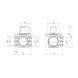 Трьохходовий ручний кран Karro 1" ВВВ латунний KR-4100 фото 2