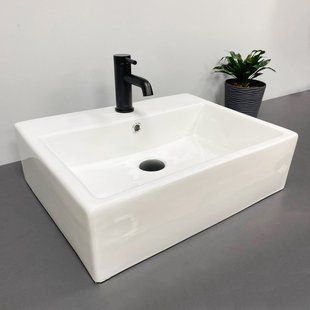 Умивальник (раковина) VBI TERAMO M WHITE накладний фото