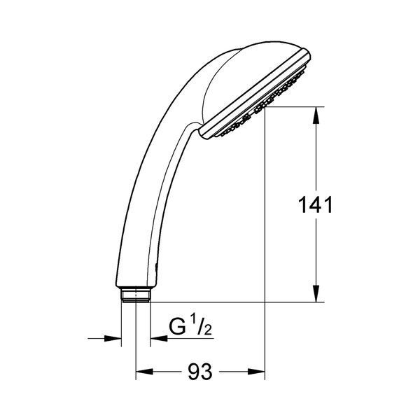 Лейка для ручного душа Grohe Tempesta 100 28419002 фото