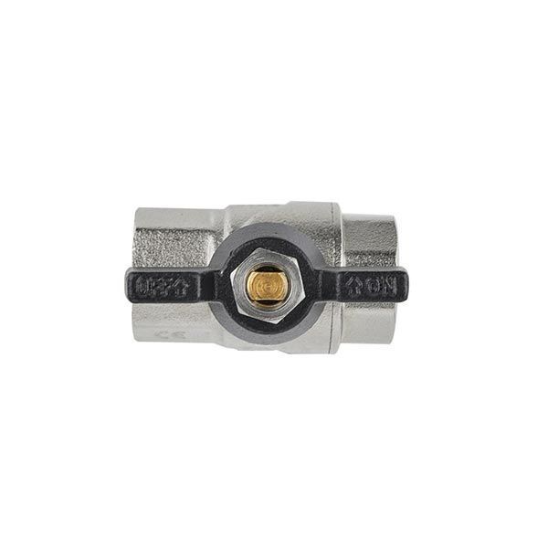 Кран шаровый 1/2" ВВ для воды (бабочка) Raftec Black DRB1 фото