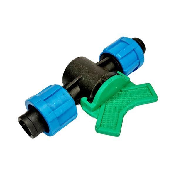 Кран проходной для капельной ленты 16 мм Santehplast SL-011-5 фото