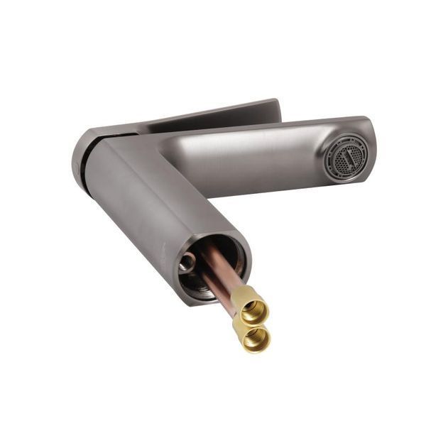 Змішувач для раковини Qtap Slavonice QTSLA270GMB45924 Gunmetal Black PVD фото
