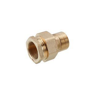 Сгон-американка прямая LexLine 1/2" ВН под конус латунная УК0811-В фото