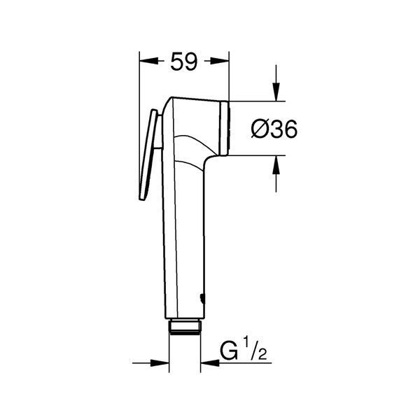Лійка для гігієнічного душу Grohe Tempesta-F Trigger Spray 30 27512001 фото