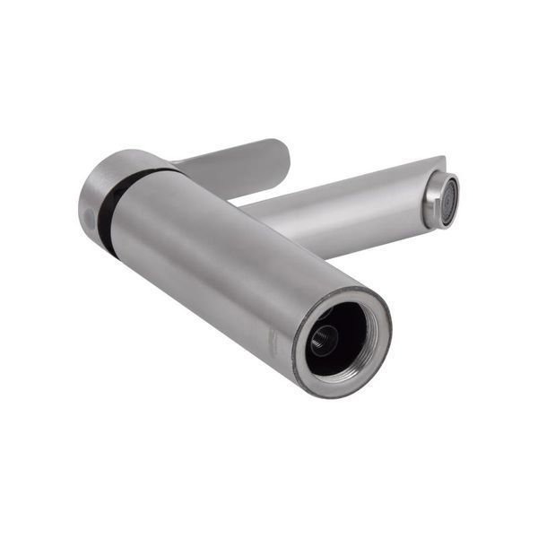 Змішувач для раковини Brinex Pure 001F низький Nickel BRIPUR001FNKL фото