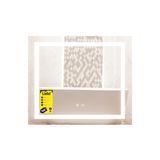 Дзеркало Lidz Kubis (KU1) 700х600 з LED-підсвічуванням Touch, з антизапотіванням, з димером, рег. яскравості LDKU60070049285 фото
