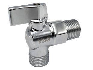 Кран кульовий V&G для підключення сантехнічних приладів 1/2" х 1/2" 22 шт. фото
