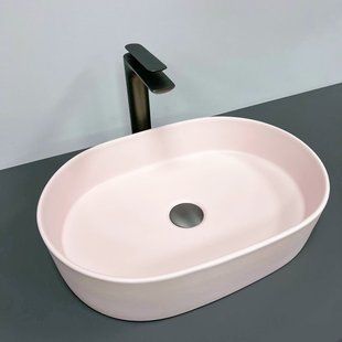 Умивальник (раковина) VBI VERONA 50 PINK MATT накладний фото