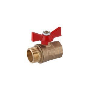 Кран шаровой STA 3/4" ВН PN30 бабочка, латунный фото