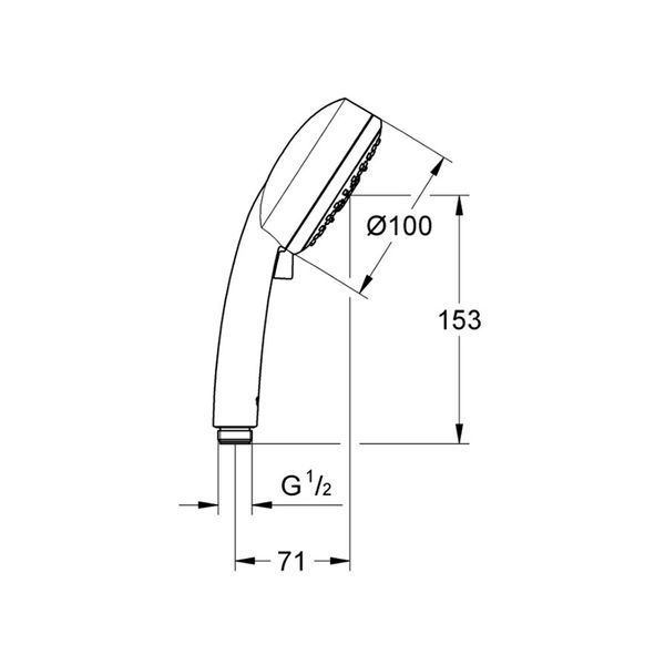 Лейка для ручного душа Grohe Vitalio Comfort 100 26094000 фото