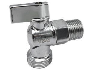Кран кульовий V&G для підключення сантехнічних приладів 1/2" х 3/4" 22шт фото