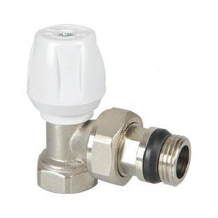Кран радиаторный Icma №803+940 угловой 3/4" с ручкой фото