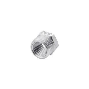 Футорка Karro 3/8"х1/4" НВ никелированная KR-3115 фото