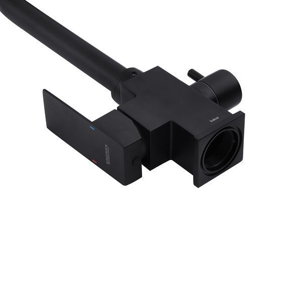 Змішувач для кухні з підключенням до фільтра Kroner KRP Edelstahl Kubus - SCH03810 чорний фото