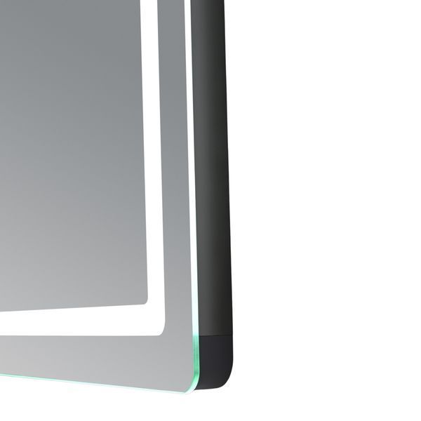 Дзеркало Qtap Mideya (MI2) 800х600 з годинником, з LED-підсвічуванням Touch, з антизапотіванням, димером, рег. яскравості QTMID80060049265 фото