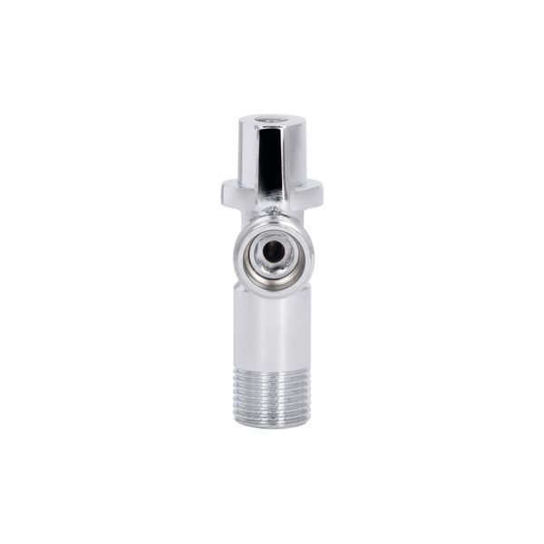 Кран приладовий кутовий 1/2"х1/2" хром, кульовий Thermo Alliance Standart SF340W1515 фото