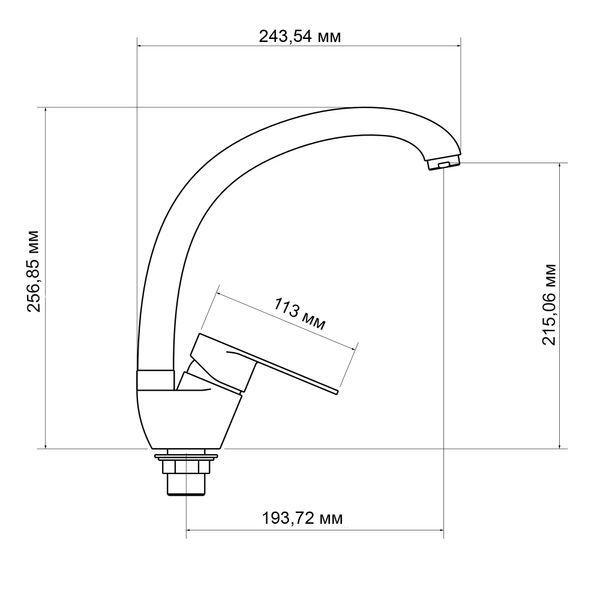 Смеситель для кухни Lidz Tani 008F (k40) LDTAN008FCRM44971 Chrome фото