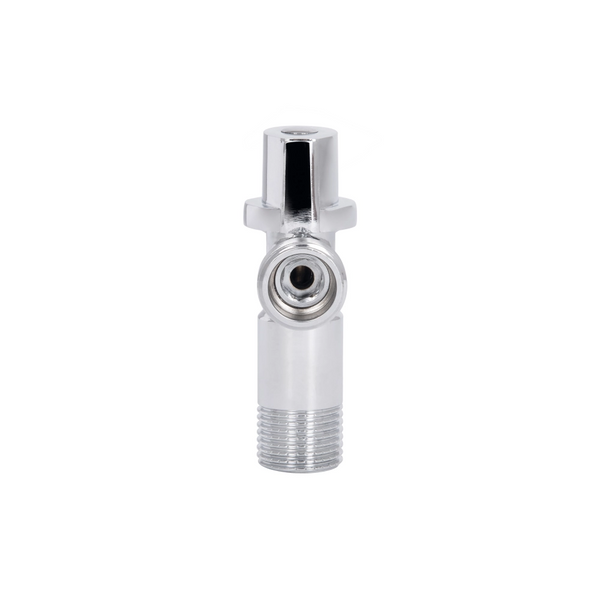 Кран приладовий кутовий 1/2"х1/2" хром, кульовий Thermo Alliance Standart SF340W1515 фото