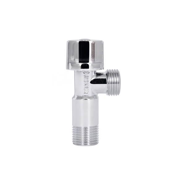 Кран приладовий кутовий 1/2"х1/2" хром, кульовий Thermo Alliance Standart SF340W1515 фото