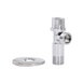 Кран приладовий кутовий 1/2"х1/2" хром, кульовий Thermo Alliance Standart SF340W1515 фото 7