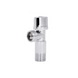 Кран приладовий кутовий 1/2"х1/2" хром, кульовий Thermo Alliance Standart SF340W1515 фото 1
