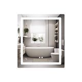 Дзеркало Lidz Kubis 700х800 з LED-підсвічуванням Touch, з антизапотіванням, з димером, рег. яскравості LD78LF904708048447 фото