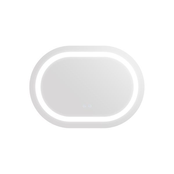 Дзеркало Qtap Gemini 500х700 з LED-підсвічуванням Touch, з антизапотіванням, з димером, рег. темп. кольору (3000-6500K) Reverse QT2578R5070 фото