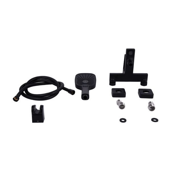 Смеситель для ванны Qtap Gemini (c душевым гарнитуром) QTGEM259BLM45682 Black Matt фото