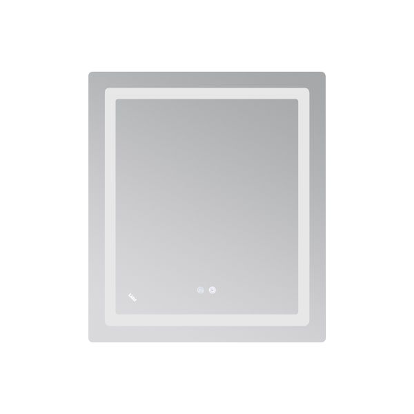 Дзеркало Lidz Kubis 700х800 з LED-підсвічуванням Touch, з антизапотіванням, з димером, рег. яскравості LD78LF904708048447 фото