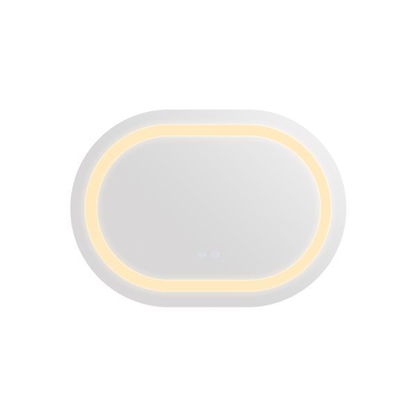 Дзеркало Qtap Gemini 500х700 з LED-підсвічуванням Touch, з антизапотіванням, з димером, рег. темп. кольору (3000-6500K) Reverse QT2578R5070 фото