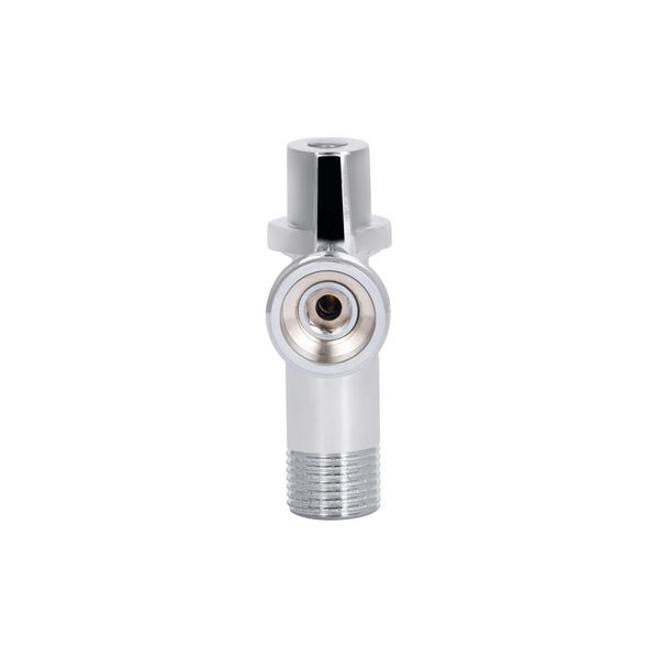 Кран приладовий кутовий 1/2"х3/4" хром, кульовий Thermo Alliance Standart SF340W1520 фото