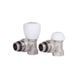 Комплект радіаторних кранів Thermo Alliance Standart 1/2" ВН кутовий TAS232W15 фото 1