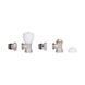 Комплект радіаторних кранів Thermo Alliance Standart 1/2" ВН кутовий TAS232W15 фото 5