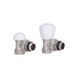 Комплект радіаторних кранів Thermo Alliance Standart 1/2" ВН кутовий TAS232W15 фото 3