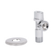 Кран приладовий кутовий 1/2"х3/4" хром, кульовий Thermo Alliance Standart SF340W1520 фото 6