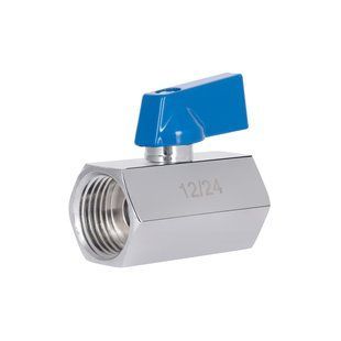 Кран кульовий "Mini" 1/2" ВВ Thermo Alliance SD187W15 фото