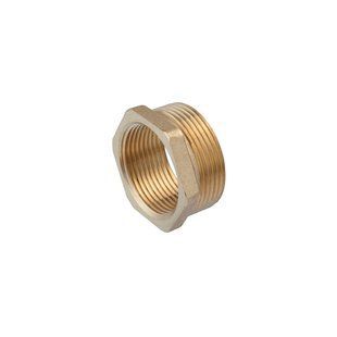 Футорка посилена LexLine 1 1/2"х1 1/4" ЗВ латунна УК0723-В фото
