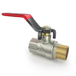 Кран шаровый 1/2" ВН для воды (ручка) Raftec Red CBH-011 фото
