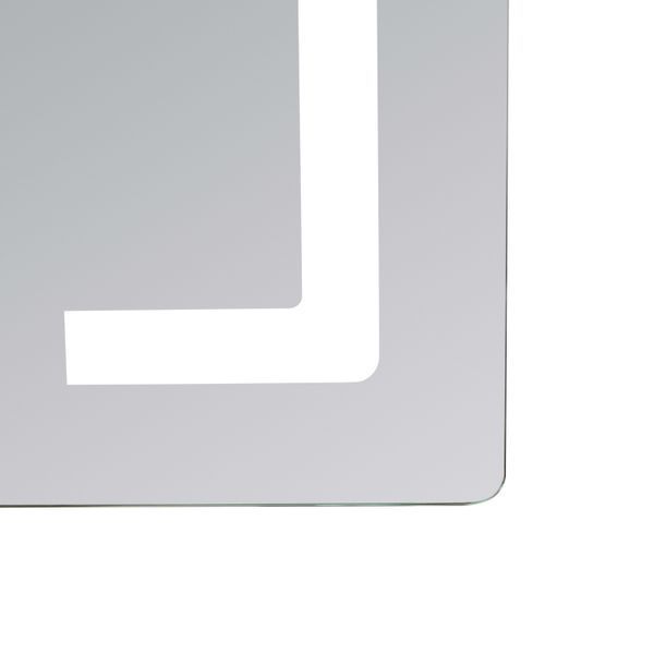 Дзеркало Lidz Kubis (KU2) 500х800 з LED-підсвічуванням Touch, з антизапотіванням, з димером, рег. яскравості LD78LF936508048448 фото