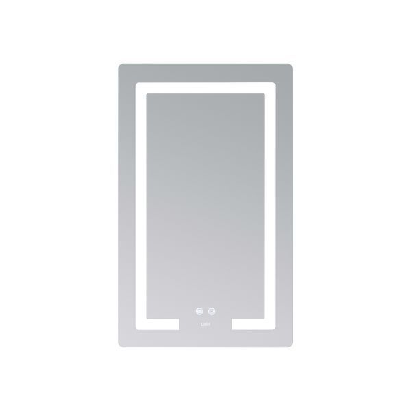Дзеркало Lidz Kubis (KU2) 500х800 з LED-підсвічуванням Touch, з антизапотіванням, з димером, рег. яскравості LD78LF936508048448 фото