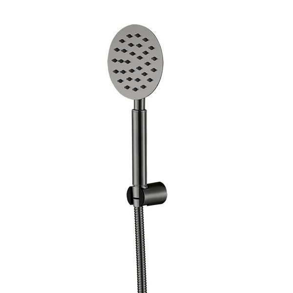 Смеситель для ванны Brinex Pure 006 с поворотным изливом (с душевым гарнитуром) Graphite BRIPUR006GRP фото