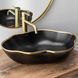 Змішувач для раковини (умивальника) REA LUNGO BRUSHED GOLD високий фото 5