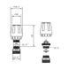 Кран термостатичний SD Forte 1/2"х3/4" для колектора SFE009 фото 2