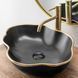 Змішувач для раковини (умивальника) REA LUNGO BRUSHED GOLD високий фото 4