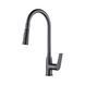 Смеситель для кухни Qtap Vlasta New с выдвижным изливом QTVLA344GMB45647 Gunmetal Black PVD фото 1