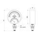 Термоманометр радиальный 1/2" 10 бар, 120&ordm;С &empty;80 мм (нижнее подключение) Thermo Alliance Standart SD17210B фото 2