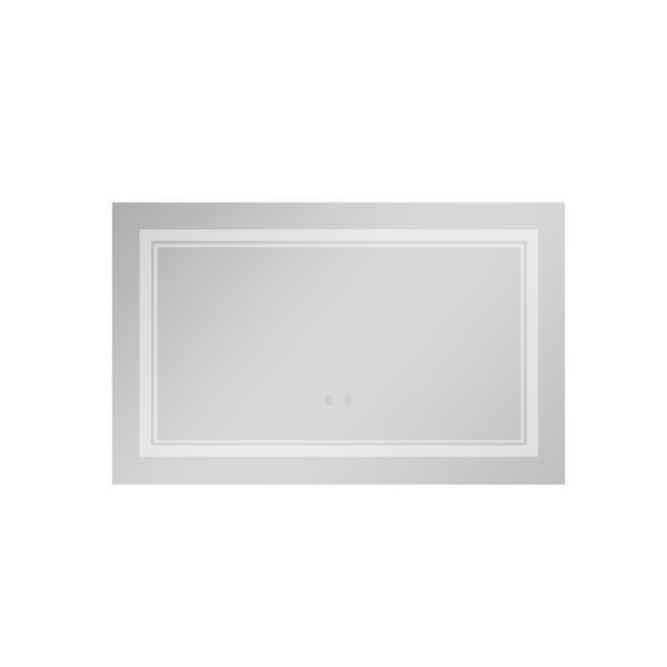 Дзеркало Qtap Cardinal 500х800 з LED-підсвічуванням Touch, з антизапотіванням, з димером, рег. темп. кольору (3000-6500K) Reverse QT0478C5080 фото